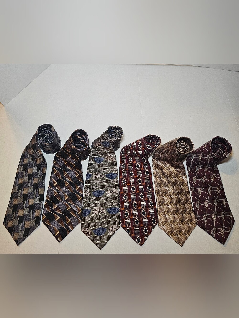 Silk Ties Lot Men's Ties 100% Silk Colours Cocktails Arrow